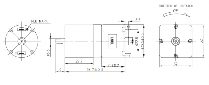 Moteur 10-30W de pompe de C.C du moteur 12V de C.C adapté aux besoins du client par usine pour la pompe aspirante de l'eau