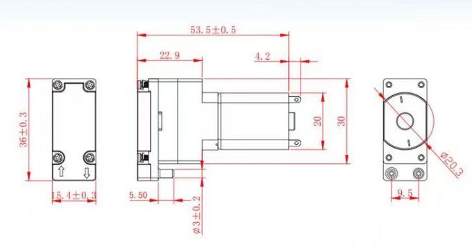 Puissance 1.5W de moteur électrique d'usine de la tension 3V de moteur de C.C KG-130 utilisée pour les appareils ménagers, médical, équipement de beauté